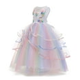 thumbnail image 3 of HAWEE Princess Girl Dress Long Tulle Gown Flower Girls Unicorn Dress, 3 of 6