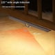 thumbnail image 3 of LED Human Body Induction Lamp USB Charging Wireless Magnetic Night Light Dimmable For Bedroom Closet, Warm White Light, 3 of 5