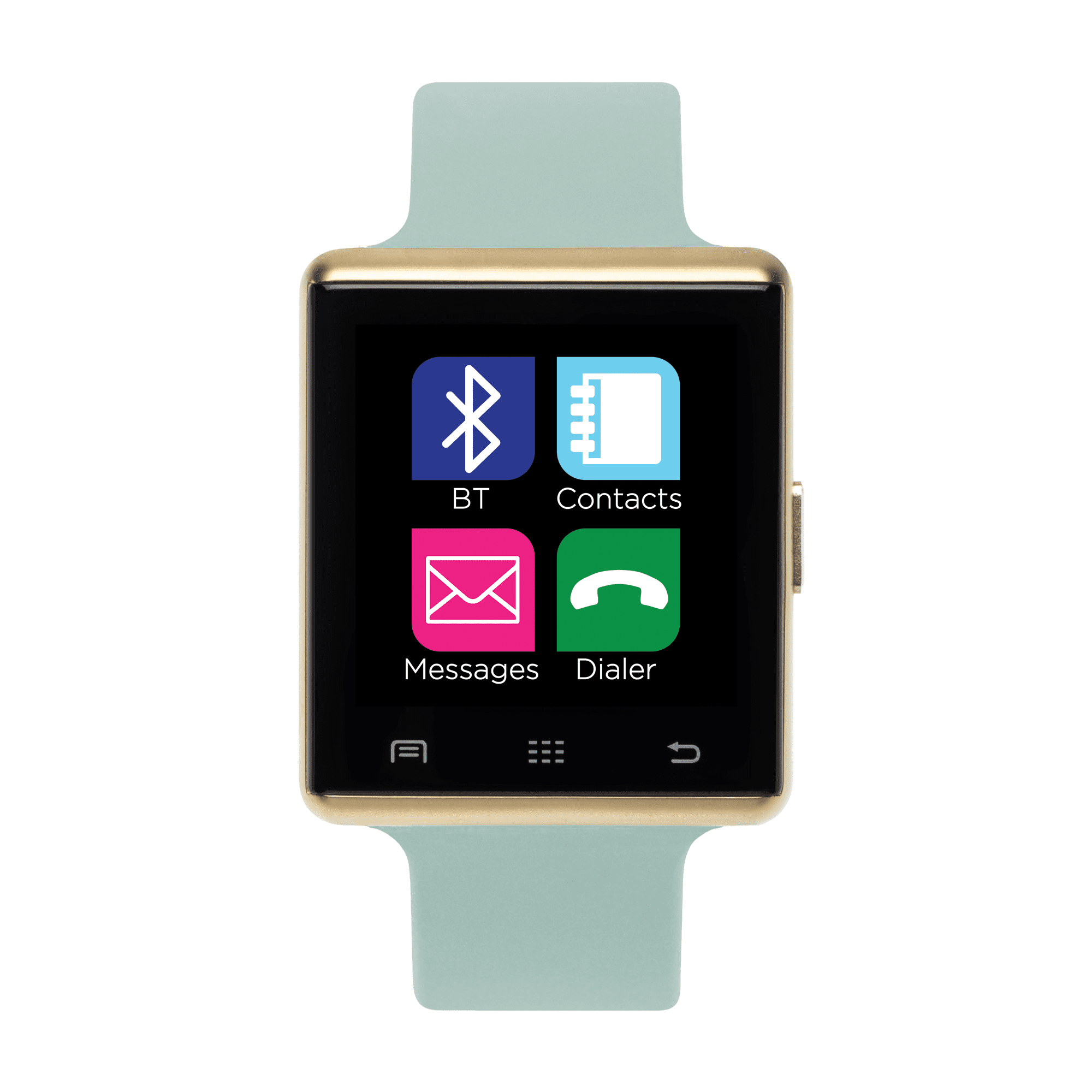 iTouch - iTouch Air Smartwatch 41mm Gold Case with Mint Strap - Walmart.com - Walmart.com