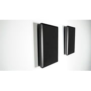 4 Rockville RockSlim Black Home Theater 5.25 240w Easy Wall Mount Slim Speakers