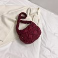 thumbnail image 4 of Bolso de las axilas de las mujeres Bolso de hombro plisado de la nube de la moda de nylon Bolsos (rojo vino) Likrtyny Para Estrenar, 4 of 9