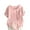 Pink, variant on Shirts for Women under $10 Short Sleeve Round-Neck Floral Printed Button Casual T-shirt Navy L