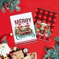 thumbnail image 2 of Merry Christmas Highland Cow Kitchen Towels - Absorbent Dish Hand Tea Buffalo Check Towels, Western Theme Cooking Baking Kitchen Bathroom Dining Room Decoration Red Green White Set of 2, 2 of 6