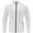 White, variant on Wyobmus Mens Athletic Jacket Stand Collar Fitness Workout Stretch Ventilate Quick-Dry Cardigan Long Sleeve Coat Jacket Black