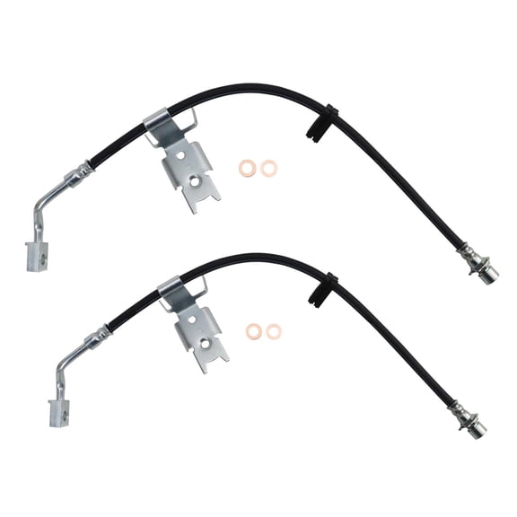 TRQ Brake Hose Set Fits 2014-2017 Dodge Charger