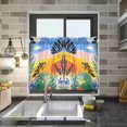 thumbnail image 4 of Yayeee Kitchen Curtains Tier Pair Light Filtering 27"x36" Rod Pocket Short Cafe Window Panel, Colorful Landscape, 4 of 7
