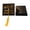 Black D, variant on Graduation Cap Candy Box, Black Square Favor Box with Tassel for Grad Party Decor, Treat Holders for Presents