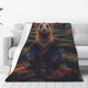 thumbnail image 1 of Balery Garden Meditating Weasel Manta de Felpa Suave y Acogedora – Cobija de Franela Aterciopelada para Cama, Lavable y Cálida para Sofá, Mascotas, Transpirable-40"x30", 1 of 7