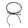 thumbnail image 1 of Cinturón de festival elegante de 1 pieza de Unique Bargains, cordón de cuero puro con nudo ajustable para mujeres en negro, 1 of 5