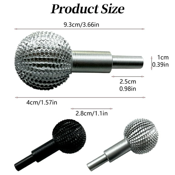 Guczhu-Woodworking Ball Thorn Disc Angle Grinder Grinding Head Silver Stainless Steel-Hardware Drill Bits
