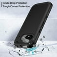 thumbnail image 4 of Compatible with Google Pixel 9A Case,3-Layer Military Grade Drop Protection Anti-Slip Bumper Rugged Shockproof Dustproof Protection Phone Case,Black, 4 of 7