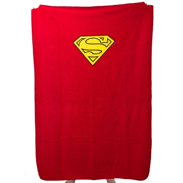 Superman Shield Logo Cape Fleece Blanket Super Soft Warm Comfortable Bed Throw Bright Red Plush Walmart Com Walmart Com