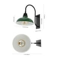 thumbnail image 3 of JONATHAN Y Stanley 12.25" 1-Light Farmhouse Industrial Indoor/Outdoor Iron LED Gooseneck Arm Outdoor Sconce, Green, 3 of 7