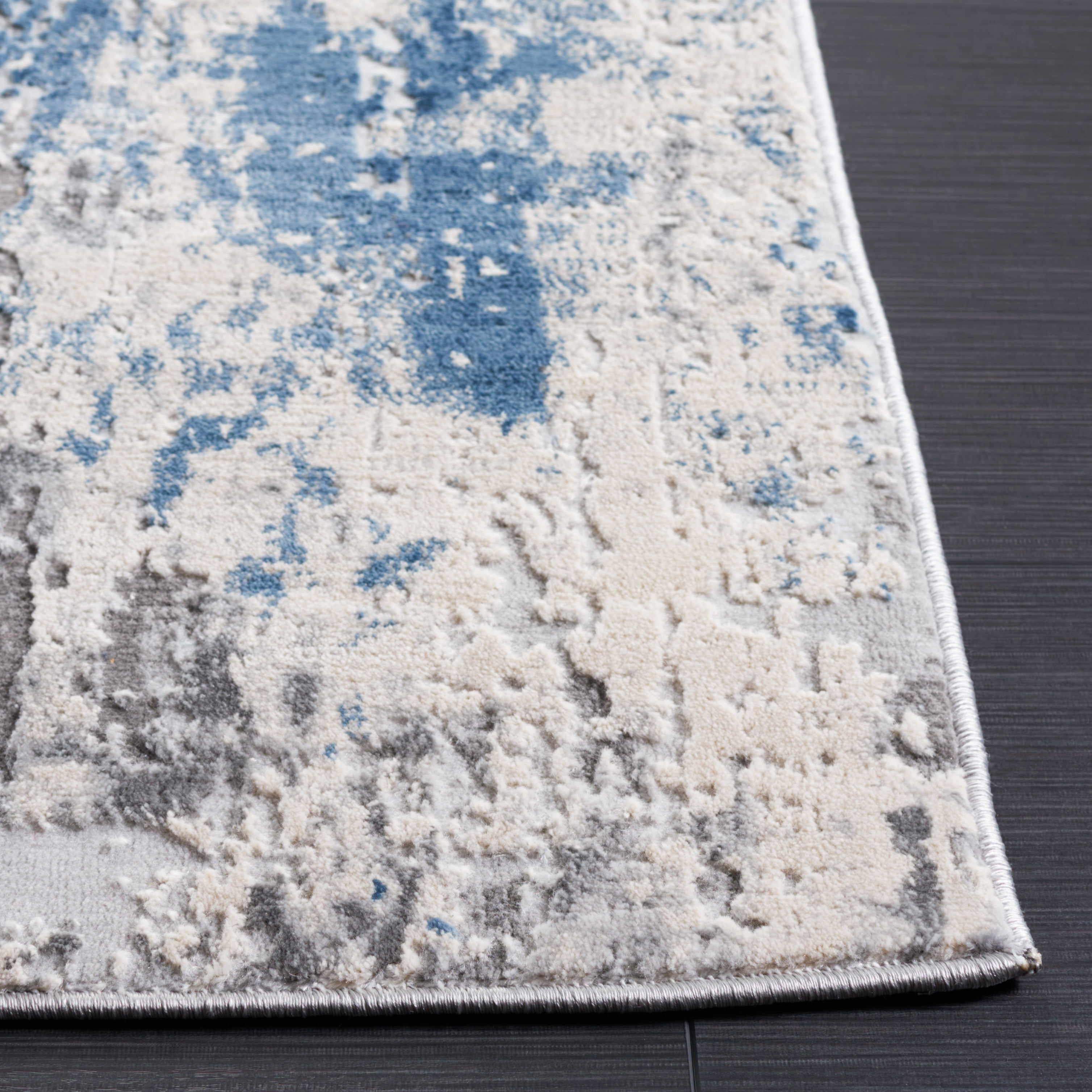 SAFAVIEH Invista Jocelin Abstract Area Rug, Grey/Blue, 9' x 12'