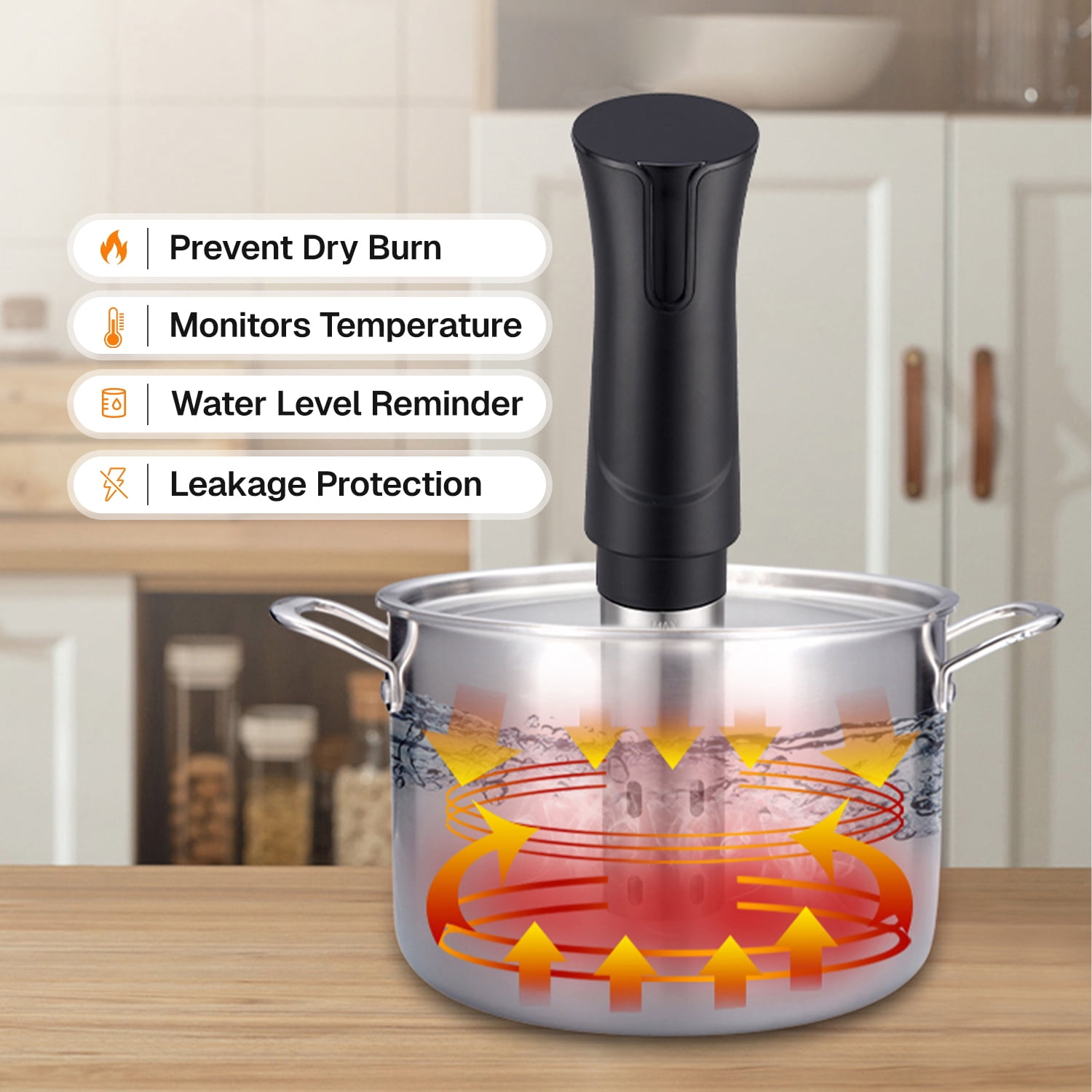 Behome Sous Vide Cooker Machine, 1100W Precision Cooker,Waterproof Immersion Circulator ,Sous Vide Machines with Digital Touch Screen for Home Kitchen