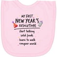thumbnail image 2 of Inktastic My First New Year's Resolutions Newborn Bib, 2 of 3