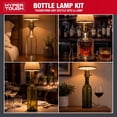thumbnail image 3 of Hyper Tough Bottle Lamp Kit for Standard Medium Base Light Bulbs, 8 ft Cord, 250W Max, 3 of 7