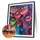thumbnail image 1 of Cuadros Decorativos Kits de pintura de diamante 5D DIY Taladro redondo completo Decoración de pared de mosaico de flores abstractas Wdftyju embutido en tela, 1 of 8