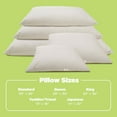 thumbnail image 5 of Kapok Pillow, Eco-Friendly Natural Organic Cotton Fabric Luxurious Sleeping Pillow Case with Zipper, Made in USA - 20" x 26", 5 of 9