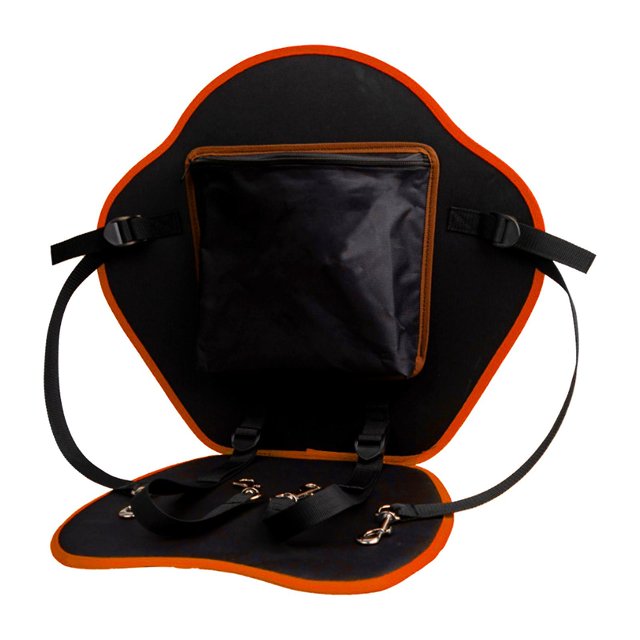 Canot Siège Dossier Bateau de Pêche Randonnée Kayak Coussin de Siège avec Support Dorsal Rouge avec Poche_Perfect Gift