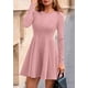 thumbnail image 5 of Vestido PRETTYGARDEN Otoño 2025 Manga Larga Línea A Mini Rosa M, 5 of 8