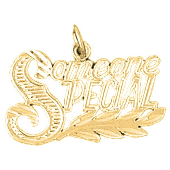 18K Yellow Gold Someone Special Pendant - 18 mm