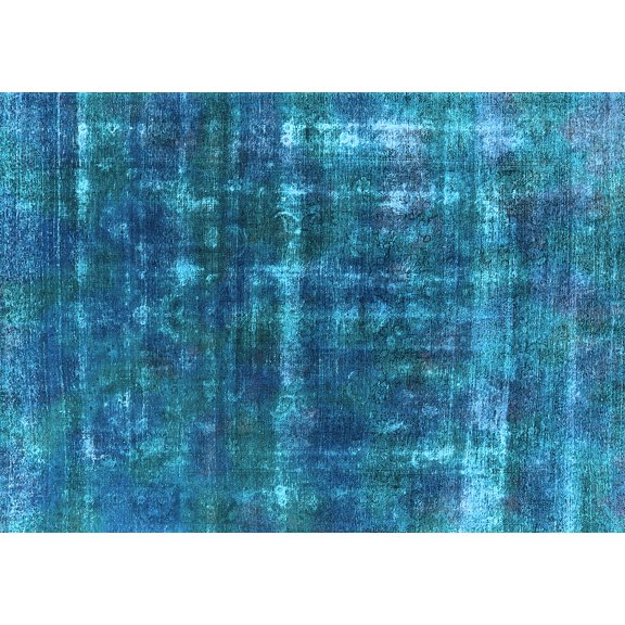 Ahgly Company Indoor Rectangle Oriental Light Blue Industrial Area Rugs, 5' x 7'