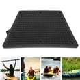thumbnail image 2 of Outboard Transom Plate Grid Design Trapezoidal PVC Outboard Engine Mounting Pad for Inflatable Boat Kayak Yacht Black, 2 of 6