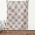 thumbnail image 4 of Ambesonne Ethnic Fabric by the Yard Upholstery, Flowers Stripes Dots Pattern, 1 Yard, Blush Dark Grey, 4 of 5
