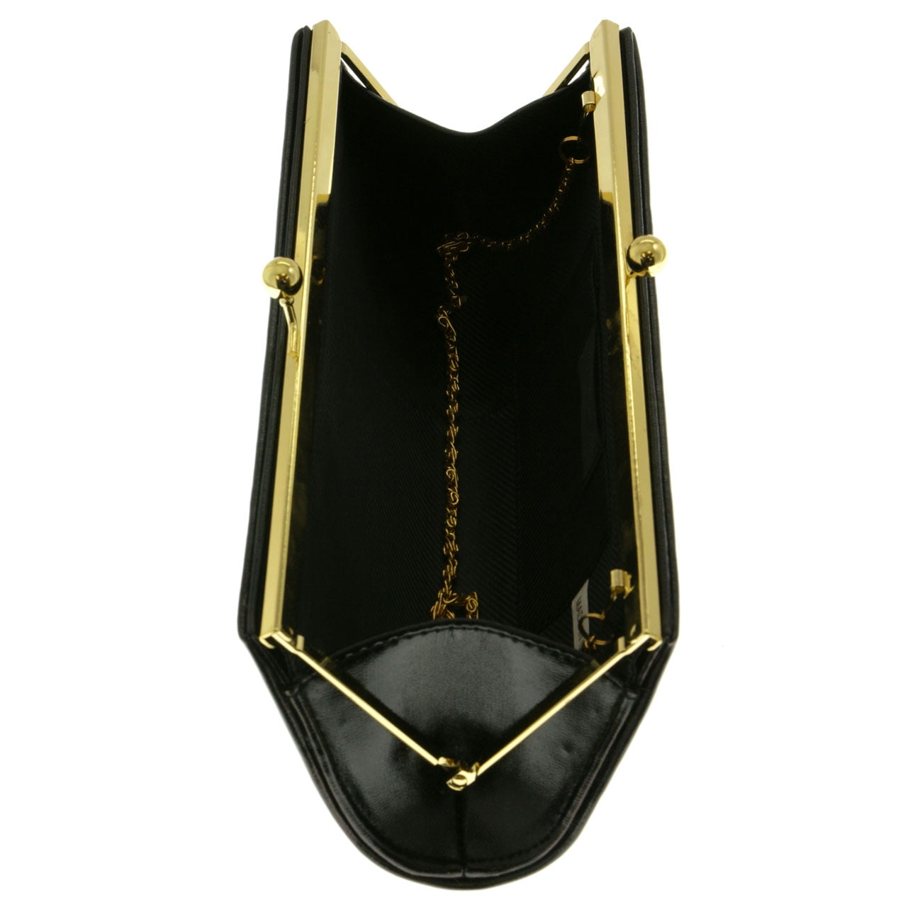 Mi Amore Clutch-Purse Black//Silver-Tone