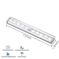 thumbnail image 2 of New Motion Sensor Light Bar, (10 Led, 3 Pack) Wardrobe Wireless Lamp, 2 of 3