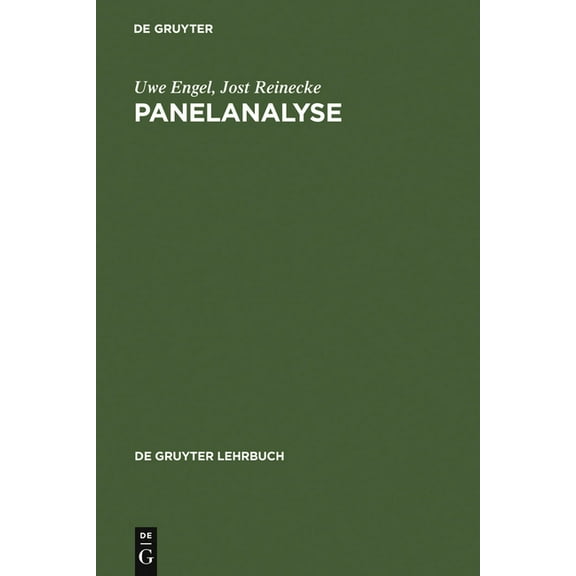de Gruyter Lehrbuch Panelanalyse, (Hardcover)