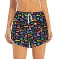 thumbnail image 2 of Fotbe Colorful Excavator Womens High Waist Running Shorts Athletic Workout Quick Dry Shorts for Women with Pockets Gym Yoga Summer Shorts-X-Large, 2 of 9