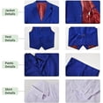 thumbnail image 4 of Boys Suit for Kids 6 Pieces Formal Dresswear Set Teen Boys Tuxedo Suits for Wedding Graduation, 4 of 5