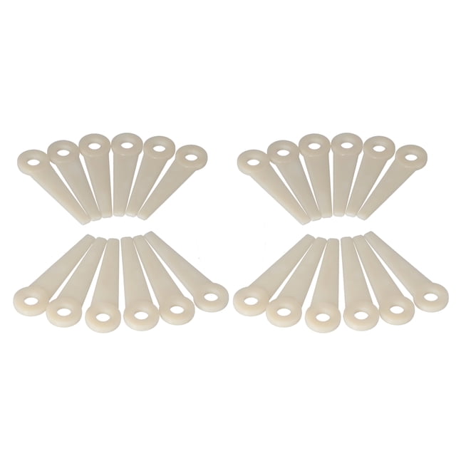24 piezas de cuchillas de corte de plástico, repuesto de cuchillas para cabezal de cortadora de césped 4111‑007‑1001 para Stihl PolyCut
