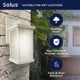 thumbnail image 3 of Solus USA Hutton Small Wall Lighting Fixture with Photocell and Motion Sensor, White, 3 of 7