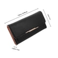 thumbnail image 2 of WASHWEPE Cartera Larga Para Mujer De Cuero PU Con De Cremallera Y Compacto, 2 of 6