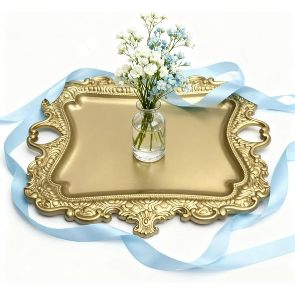 Small Antique Trinket Dish, Vintage Gold Jewelry Tray, Antique Ring Dish, Small Jewelry Tray, Brass Trinket Jewelry Plate Display Holde, Bedroom Wedding Decor Tray