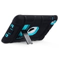 thumbnail image 6 of ULAK iPad mini 3 2 1 Case, Heavy Duty Three Layer Shockproof Sturdy Case with Kickstand for Apple iPad Mini 1st 2nd 3rd Generation for Kids, Black/Blue, 6 of 8