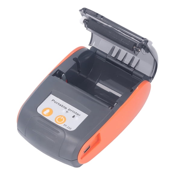 PT-210 Thermal Receipt Printer, 58mm Wireless Portable Mini Bill Printer with 90mm per second Fast Printing, ESC POS Compatible for iOS PC, Long Lasting Power,