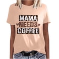 thumbnail image 1 of Camisetas estampadas con cuello redondo para mujer Camisetas estampadas Camiseta de manga corta Blusa Tops Fridja  bn2417, 1 of 6