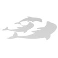 thumbnail image 4 of 3pcs Lindos Delfines Espejo Pegatinas De Pared, Calcomanías De Pared De Espejo Decorativo Extraíbles Decoración Del Hogar Con 15 Cintas Adhesivas De Doble Cara, 4 of 7