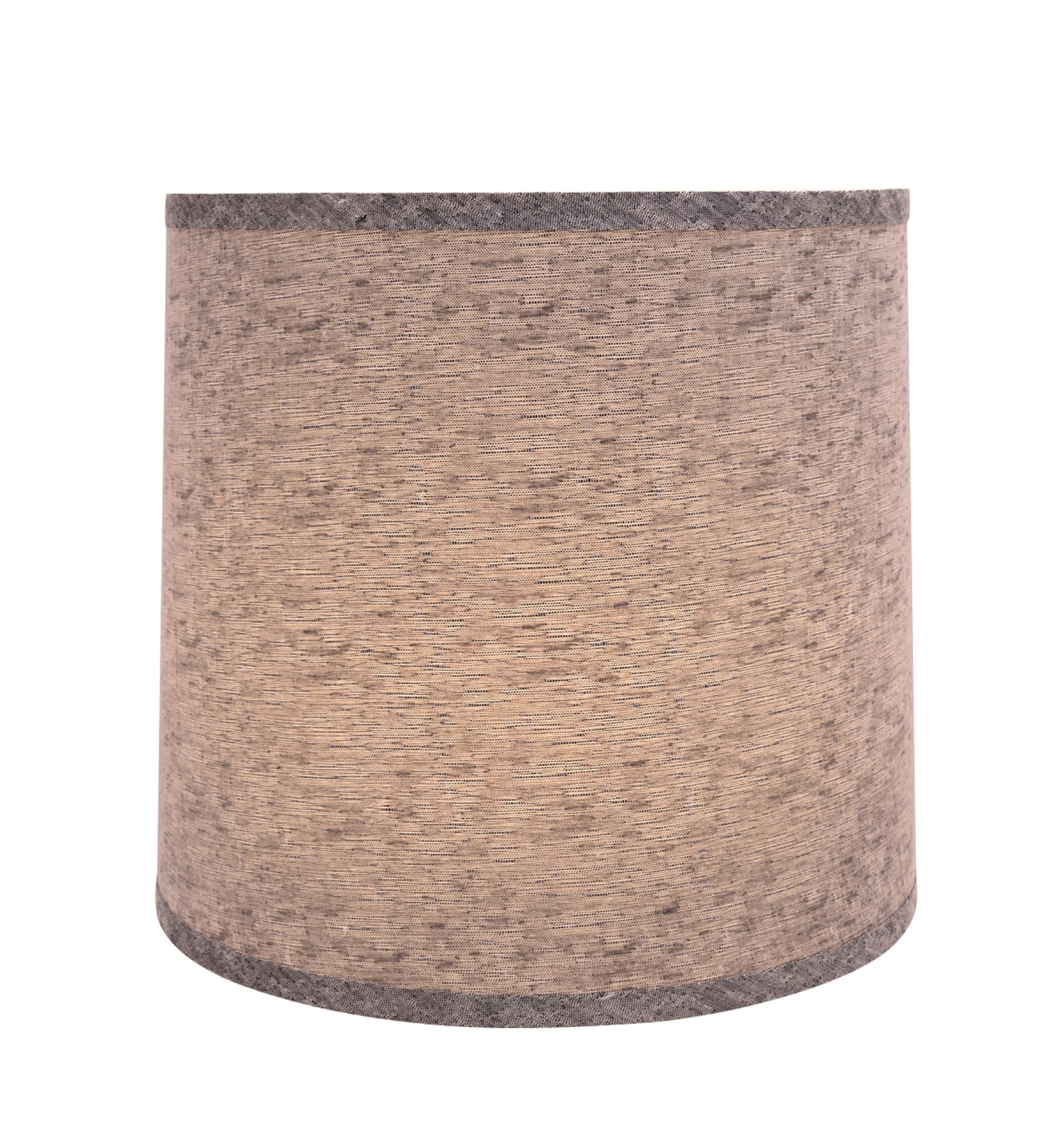 Aspen Creative 32502 Transitional Drum (Cylinder) Shaped Spider Construction Lamp Shade in Grey, 13" wide (12" x 13" x 12")