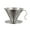 Stainless Steel C, variant on Shoreew Coffee Filter Cone Stainless Steel Hand Drip Pour Over Coffee Funnel with Spiral Ribs Dishwasher Safe V-Shaped Coffee Filter for Most Coffee Makers Camping Home Brewing