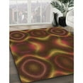 thumbnail image 3 of Ahgly Company Machine Washable Indoor Rectangle Transitional Mahogany Brown Area Rugs, 8' x 10', 3 of 7