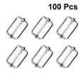 thumbnail image 4 of Miangastore 100PCS Slide Belt Connection Roller Buckles Bag Strap Adjustable Metal Pin Buckles for Backpack Suitcase Clothes (Silver), 4 of 8