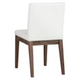 thumbnail image 4 of Sunpan Branson 19" Modern Faux Leather Dining Chair in White (Set of 2), 4 of 6