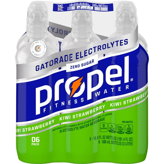 Propel Kiwi Strawberry Water, 16.9 fl oz, 6 Pack