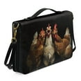 thumbnail image 2 of ZUXONGSY Rooster Chicken Print Bible Cover for Men Women Waterproof Faux Leather Bible Carrying Case Portable Bible Bag with Strap & Strap Multifunctional Bible Study Tools for Church Christian, 2XL, 2 of 6