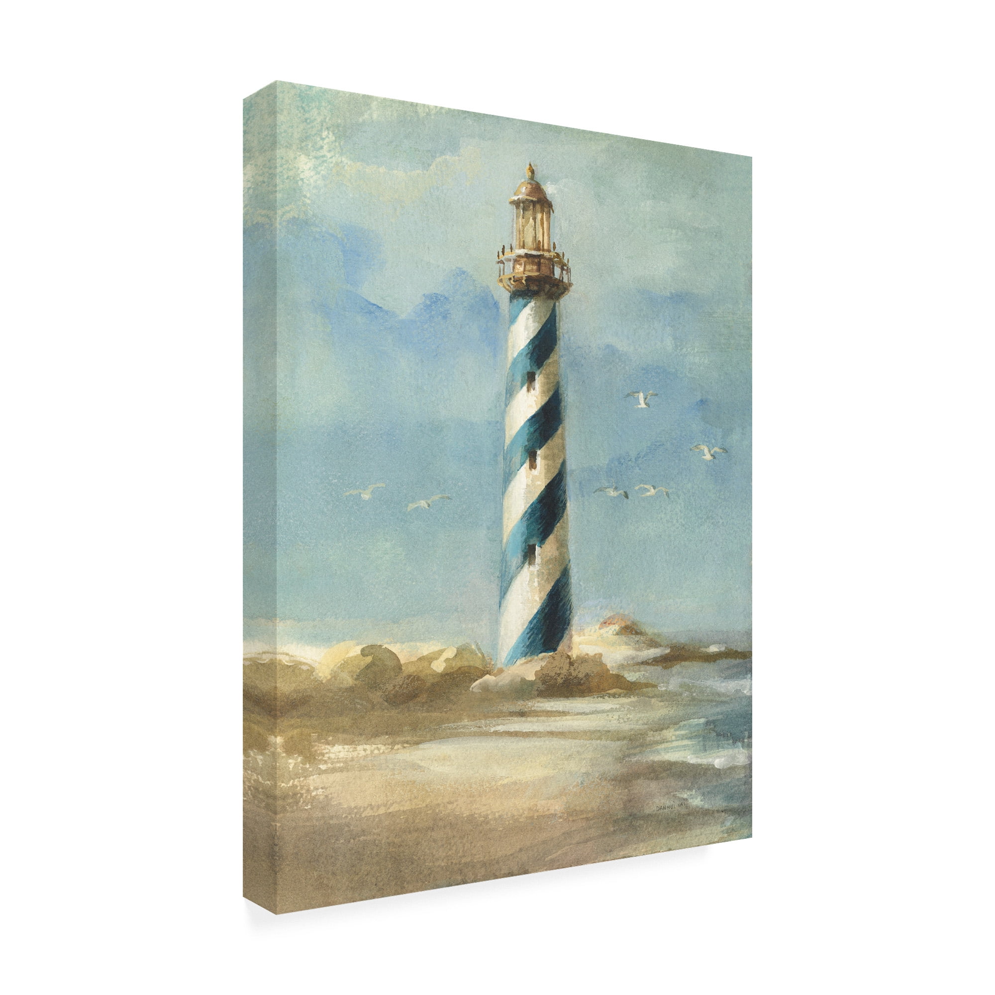 Trademark Fine Art 'Lighthouse I' Canvas Art by Danhui Nai